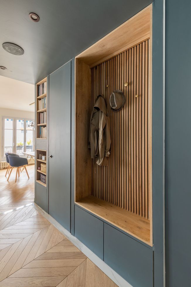 entrée avec meuble sur mesure