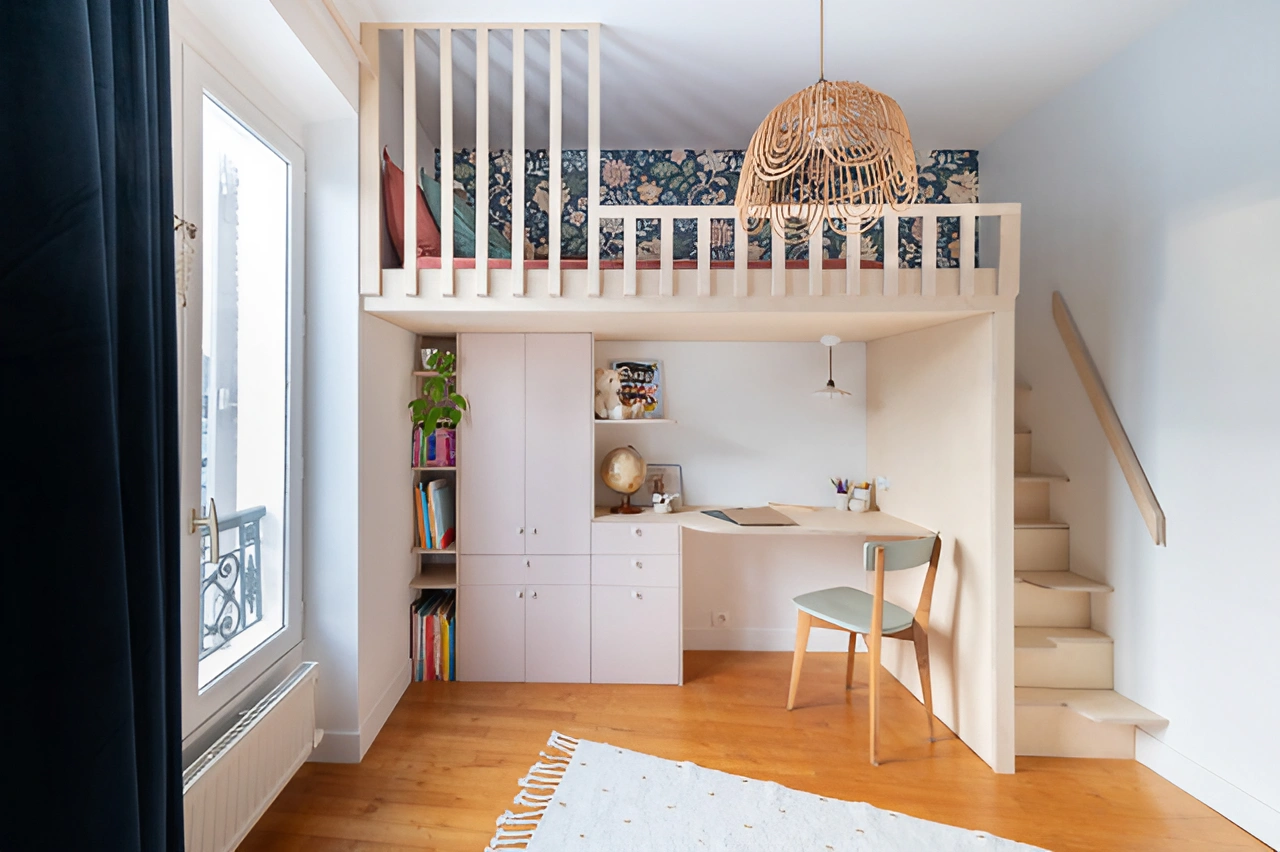 chambre enfant avec mezzanine