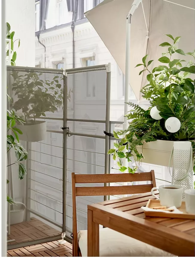 paravent sur balcon