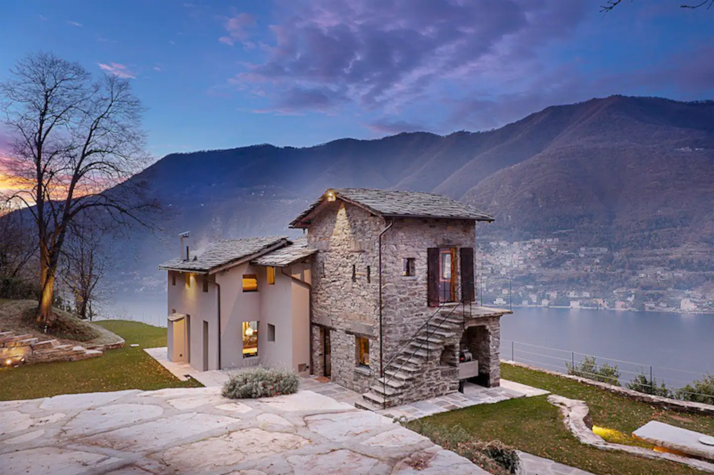 terrasse maison sur le lac de Côme terrasse maison sur le lac de Côme