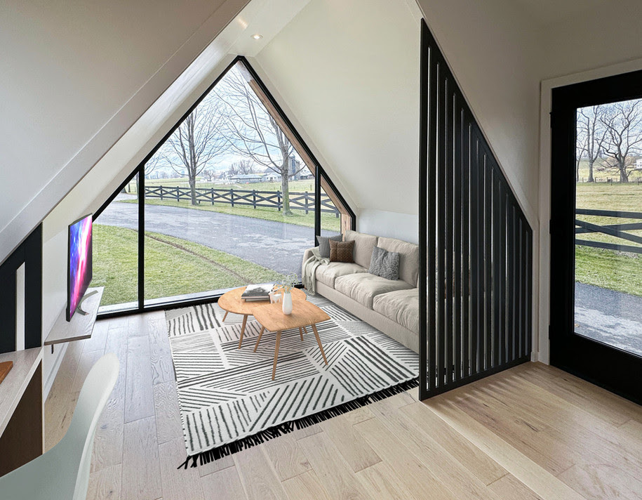 salon mini maison 37m2 A Frame salon mini maison 37m2 A Frame