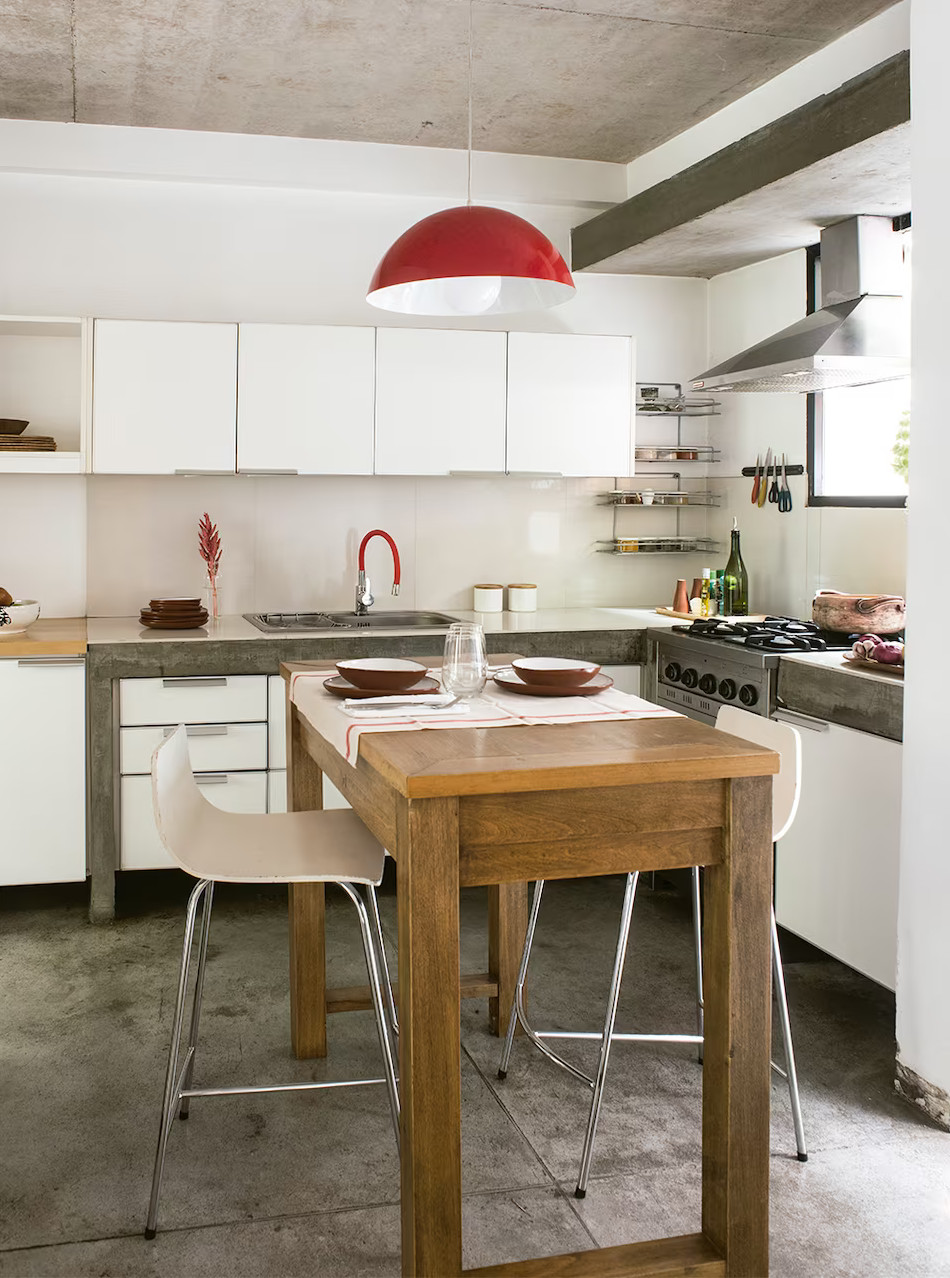 cuisine blanche décoration contemporaine