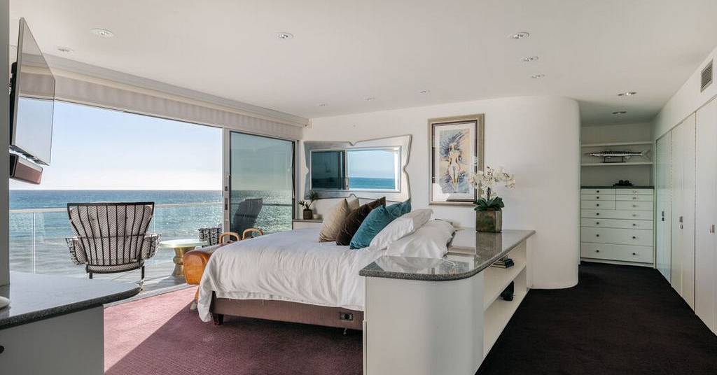 chambre vue mer maison contemporaine
