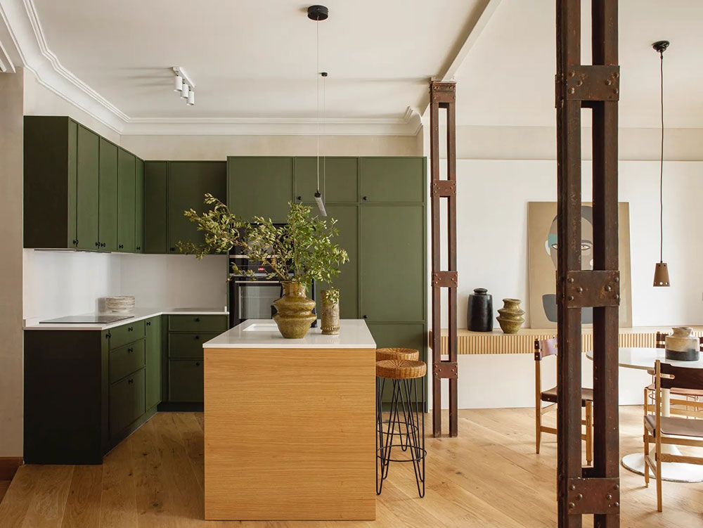 cuisine verte appartement design cuisine verte appartement design