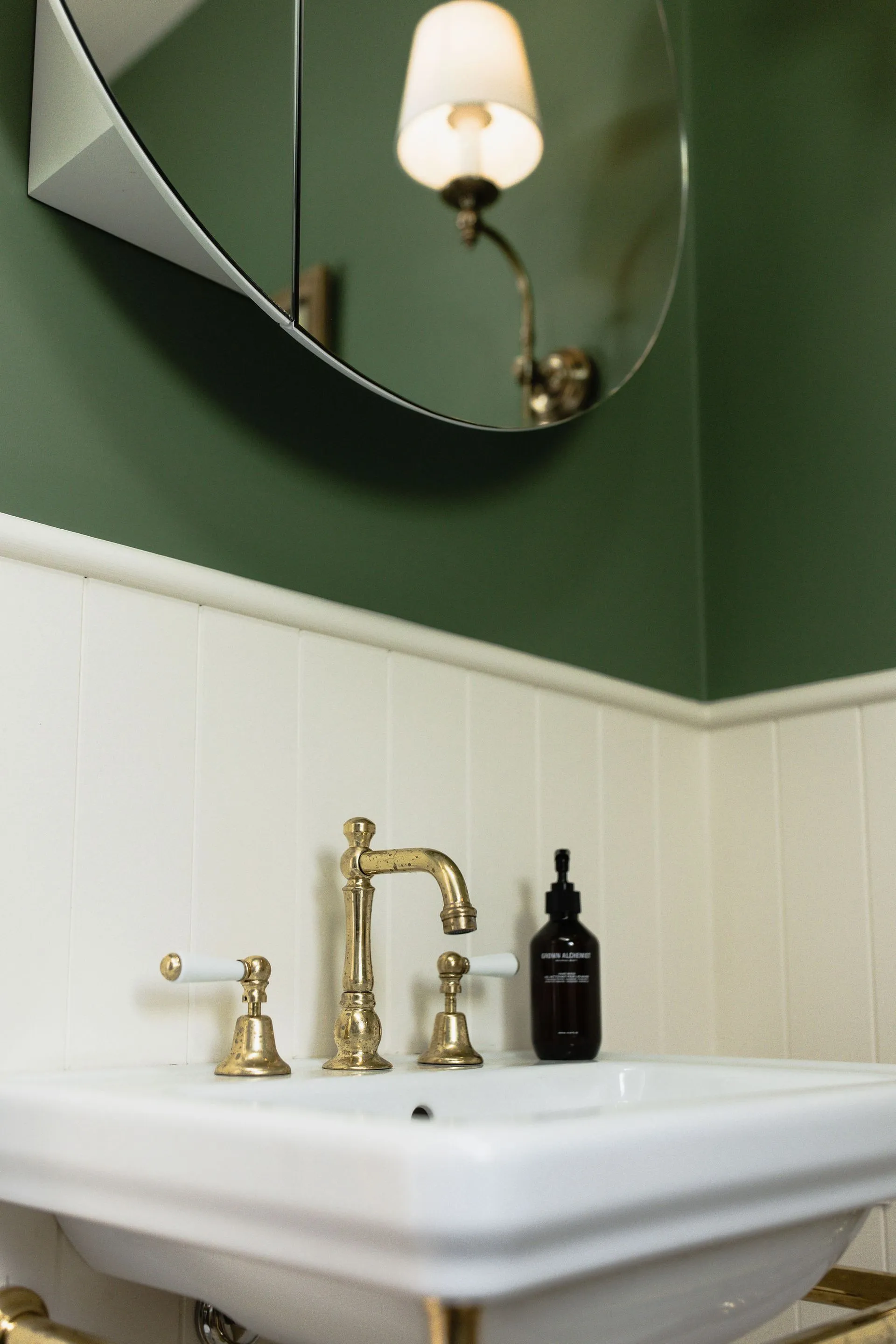 salle de bain verte
