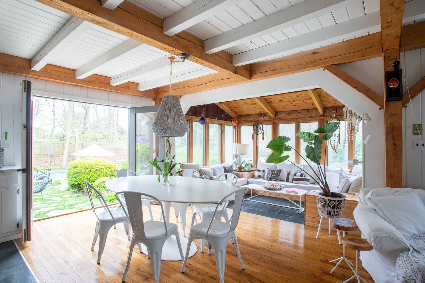 salon et salle à manger décoration rustique chic