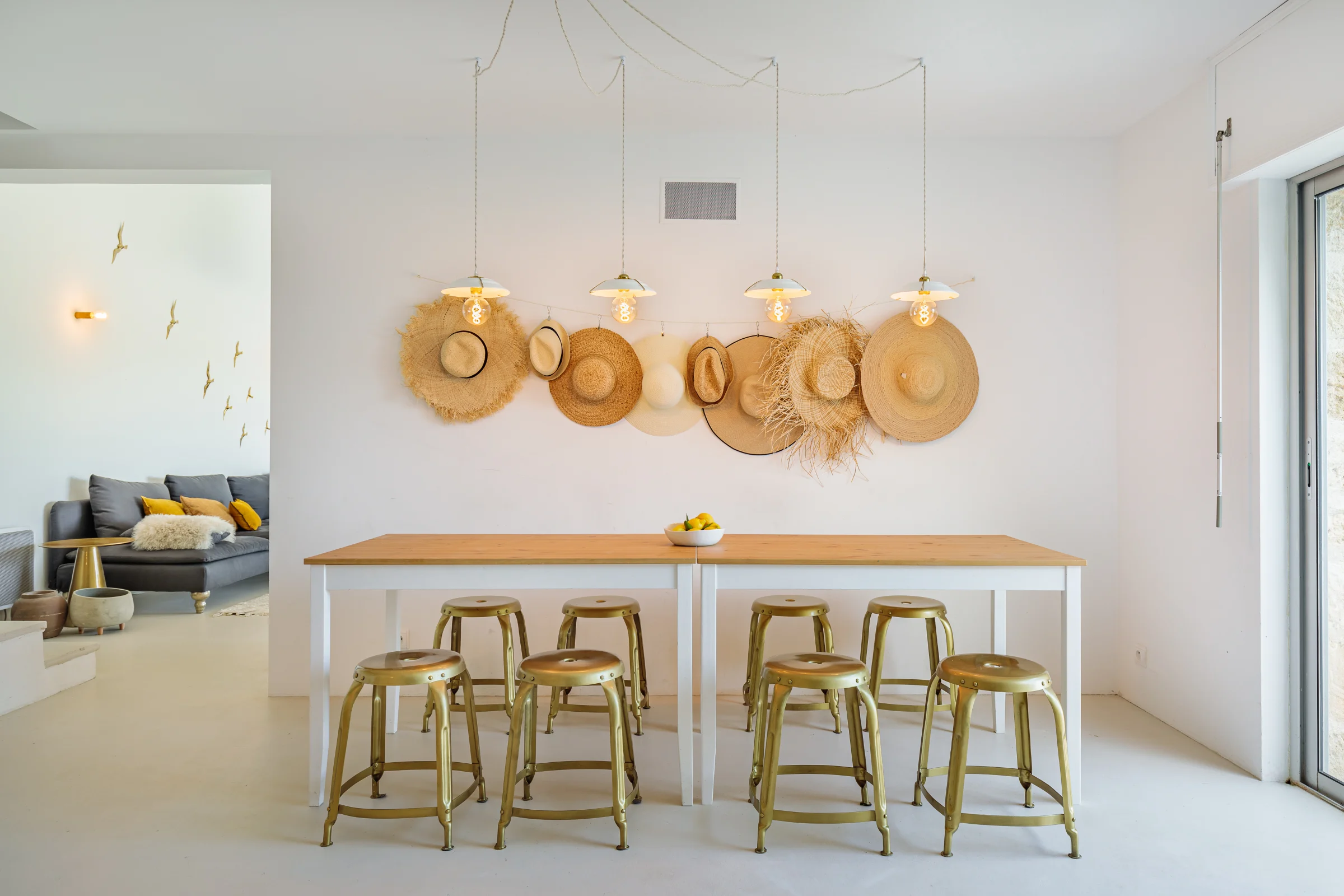 salle à manger maison en pierres Provence décoration contemporaine