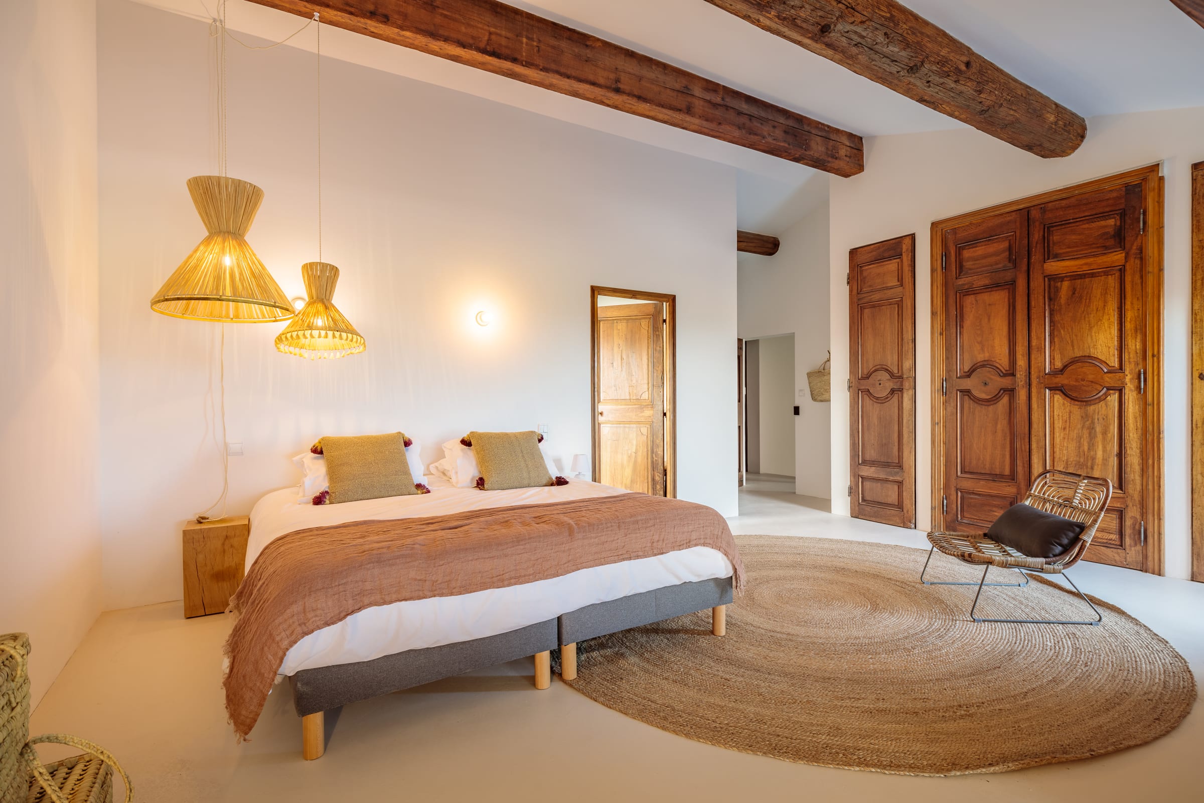 chambre avec poutres