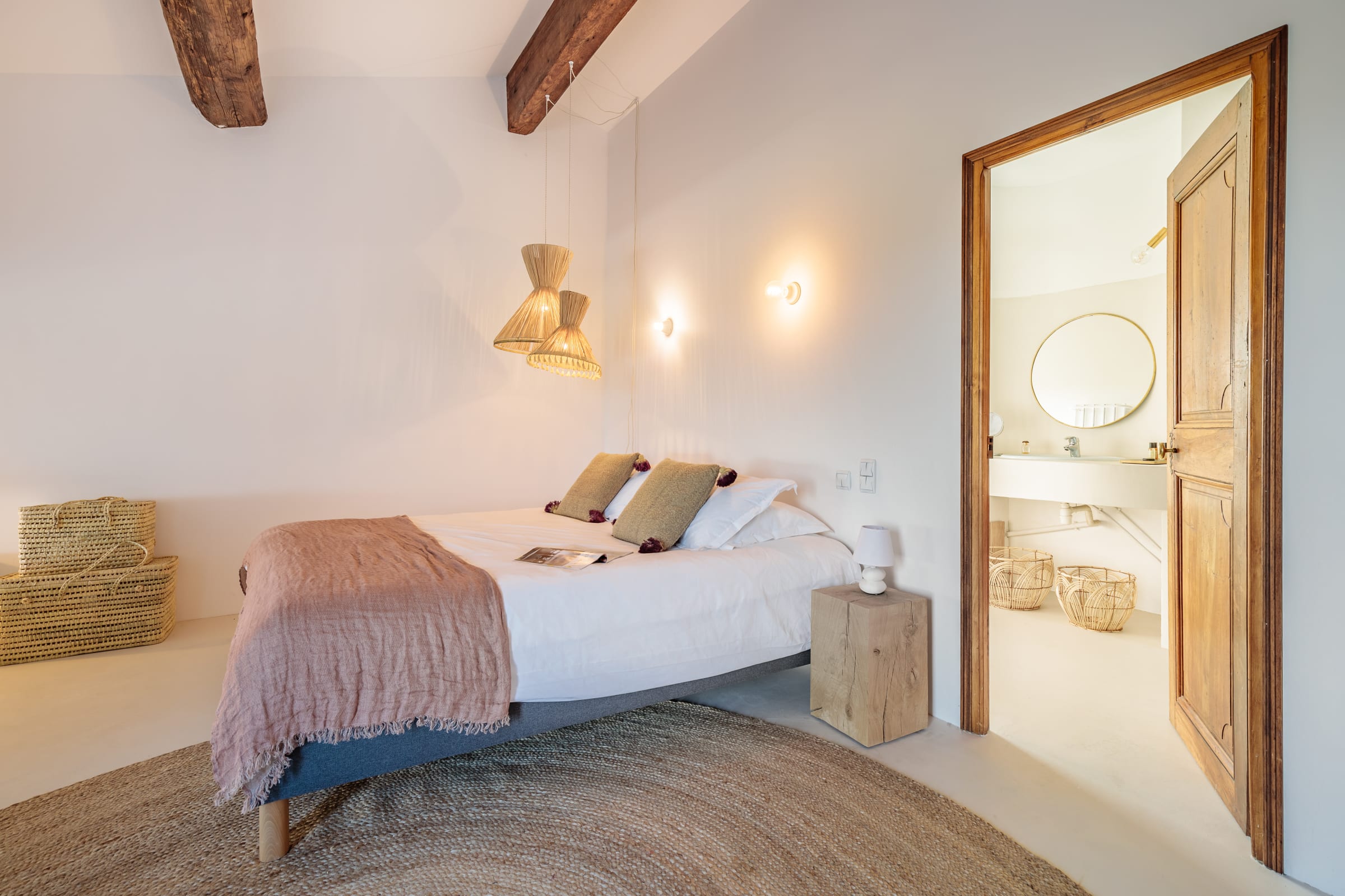 chambre avec poutres