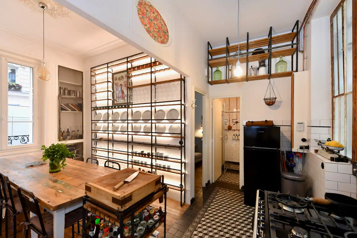 cuisine décoration vintage appartement Paris cuisine décoration vintage appartement Paris