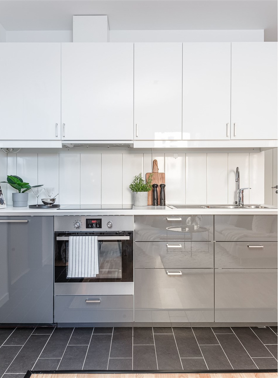 cuisine design blanche et grise cuisine design blanche et grise