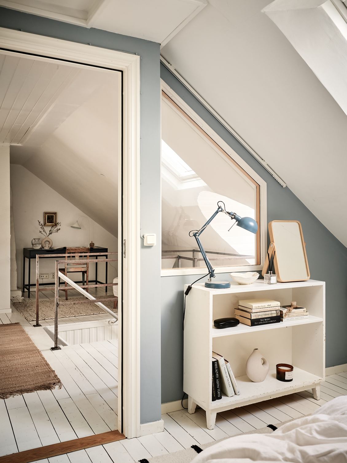 chambre avec mur vitré