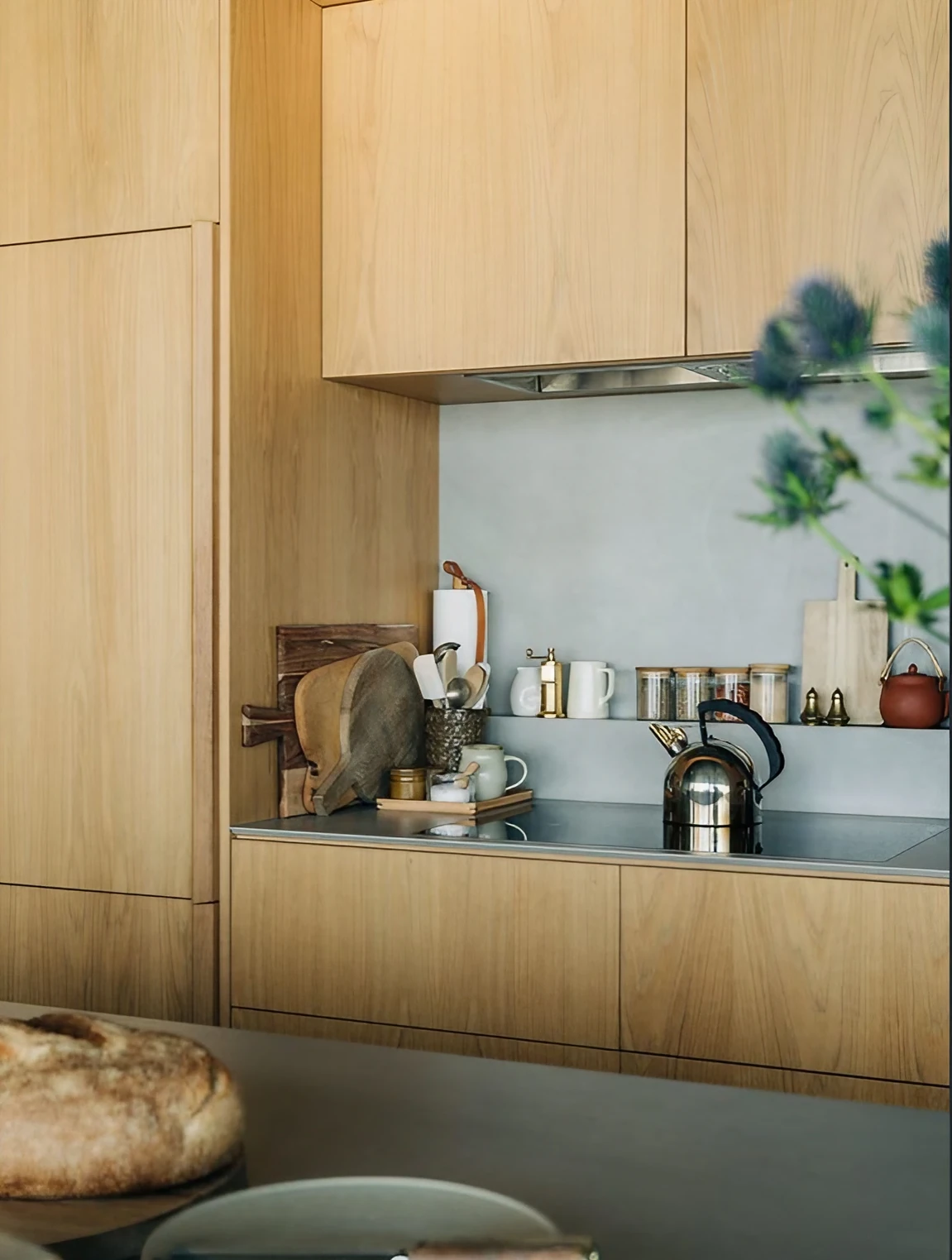 cuisine en bois décoration contemporaine
