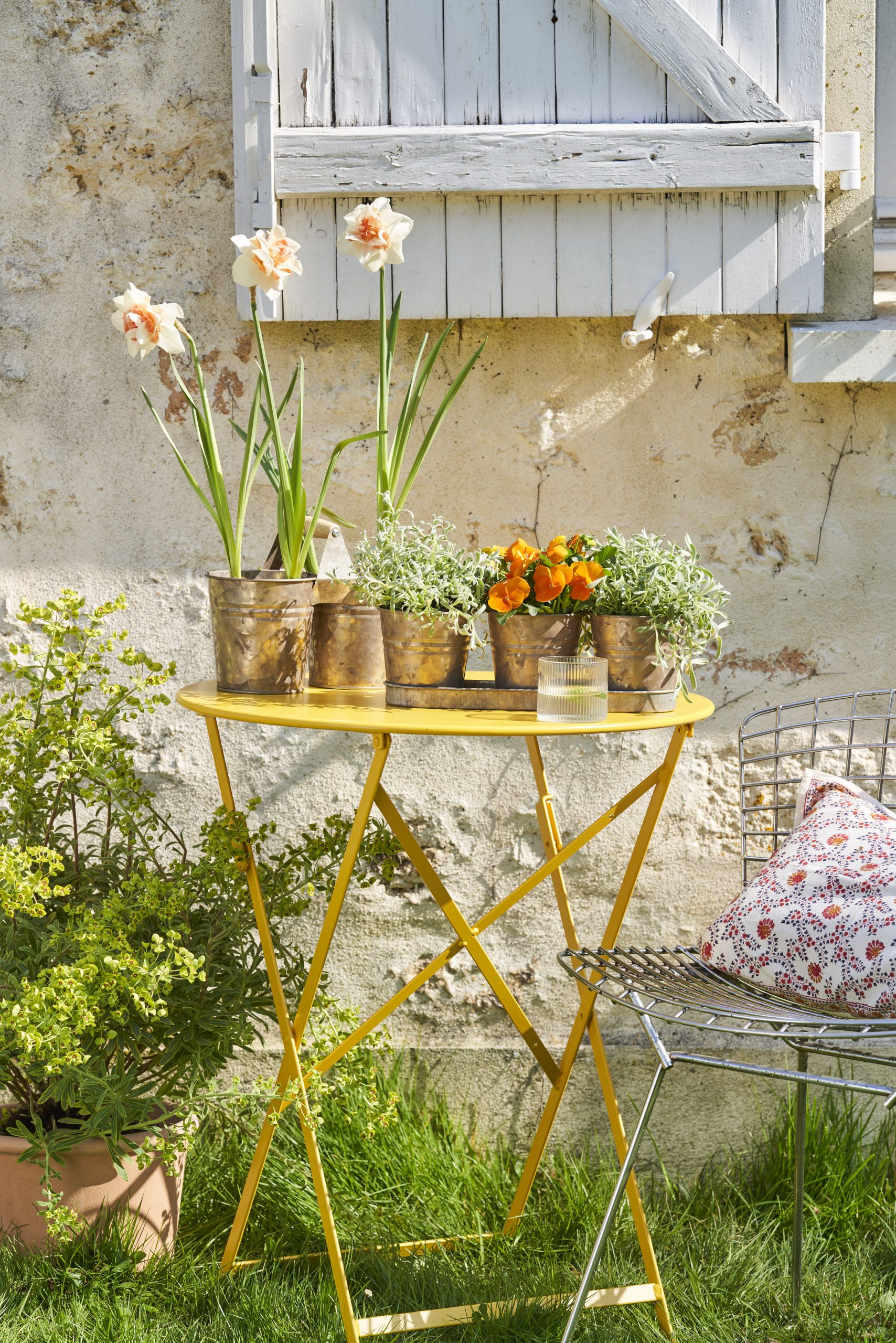 mobilier de jardin métal jaune Truffaut 2023 mobilier de jardin métal jaune Truffaut 2023