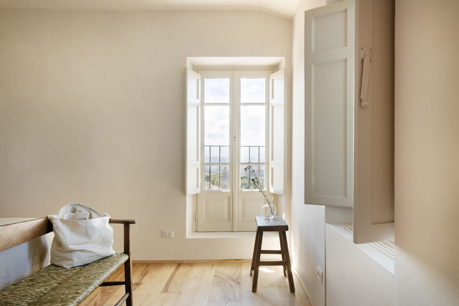 chambre décoration naturelle maison rénovée