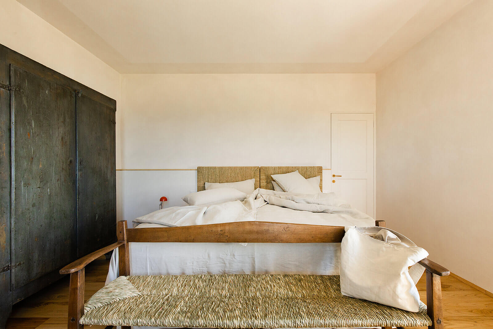chambre décoration naturelle maison rénovée