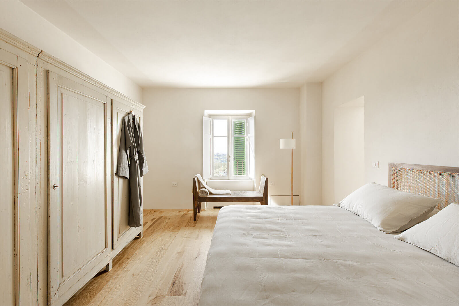 chambre décoration naturelle maison rénovée