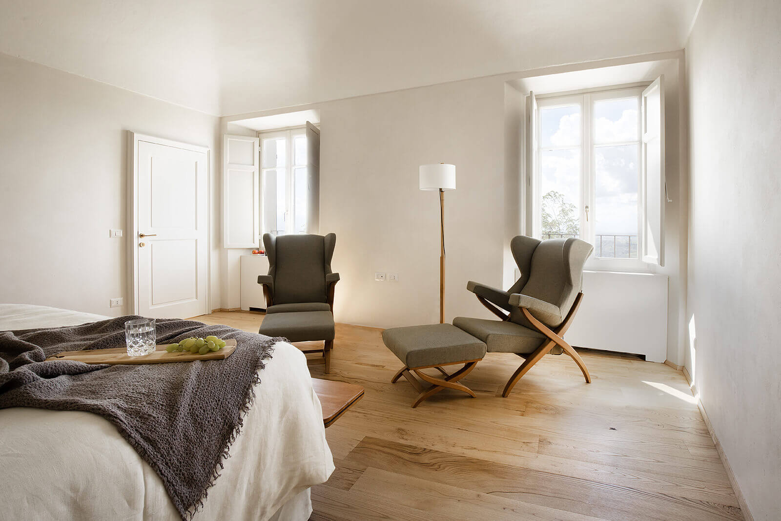 chambre décoration naturelle maison rénovée