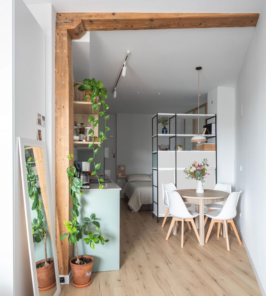 cuisine et chambre décoration scandinave