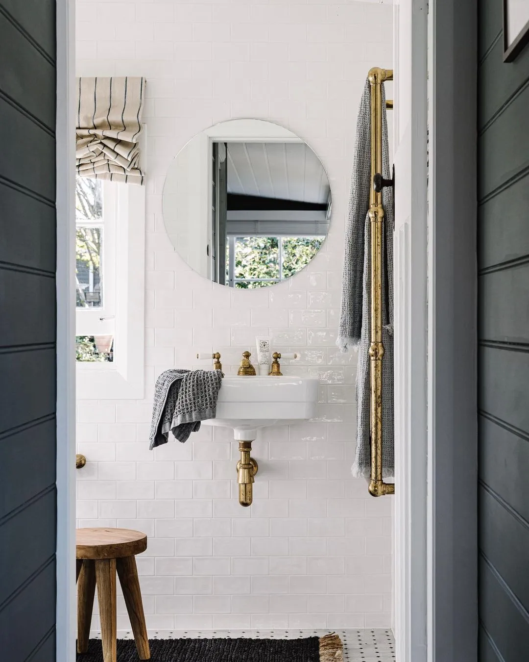 salle de bain décoration rustique chic maison rénovée