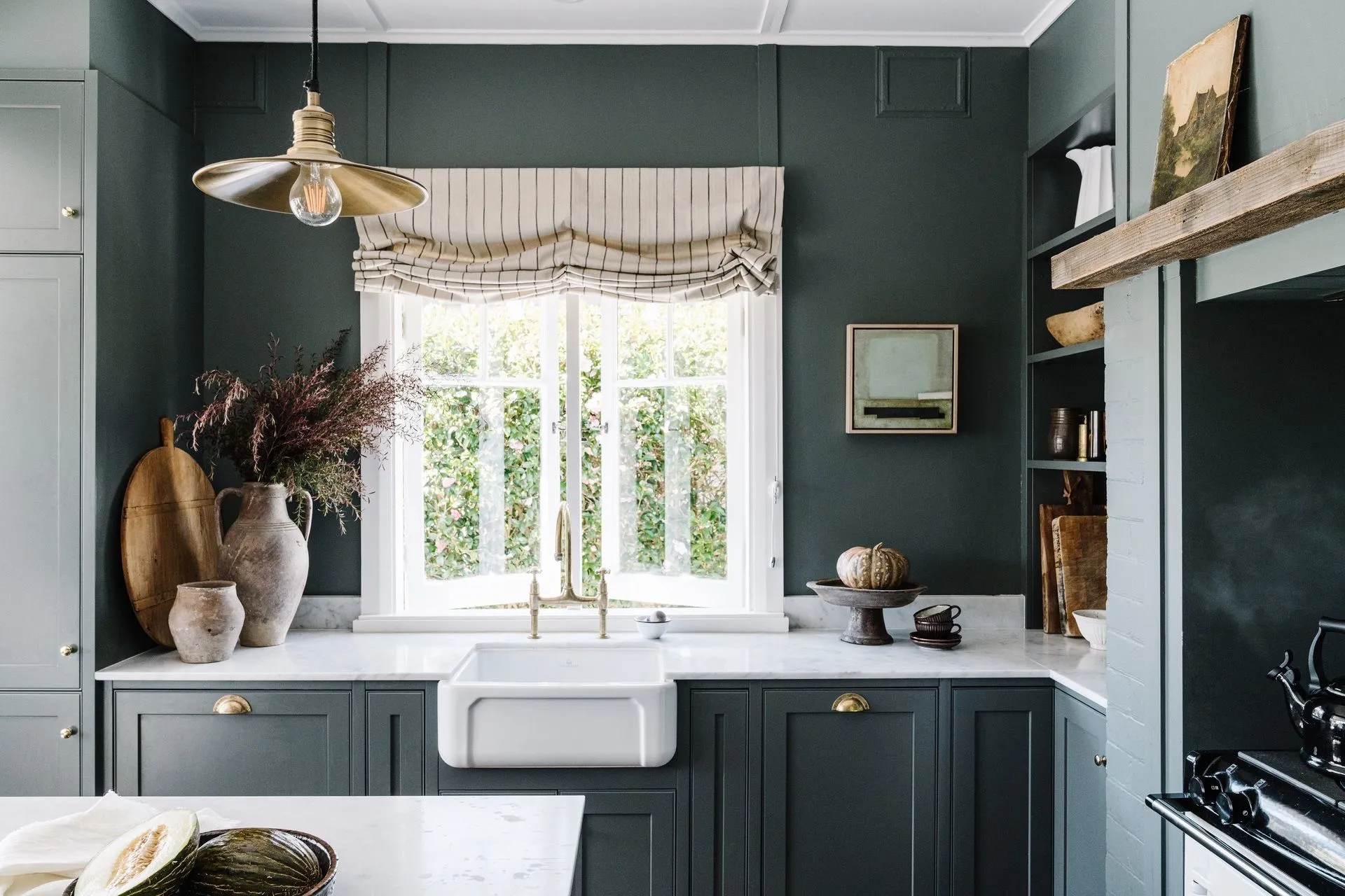 cuisine shaker bleue