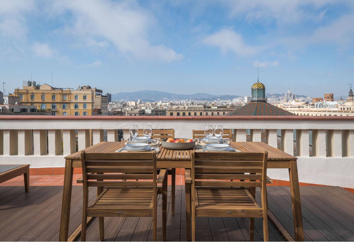 terrasse vue Barcelone