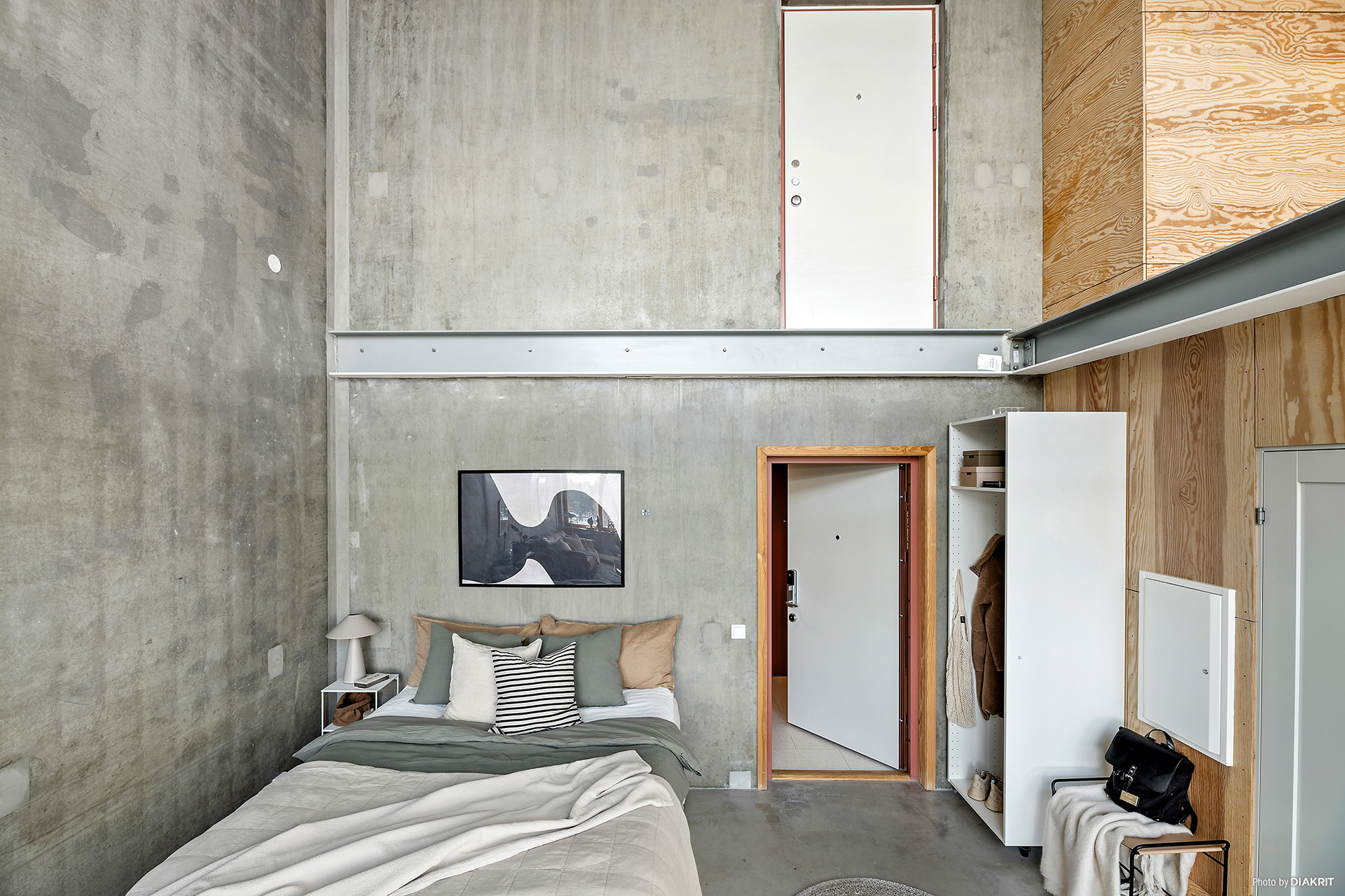 espace chambre double hauteur loft béton espace chambre double hauteur loft béton