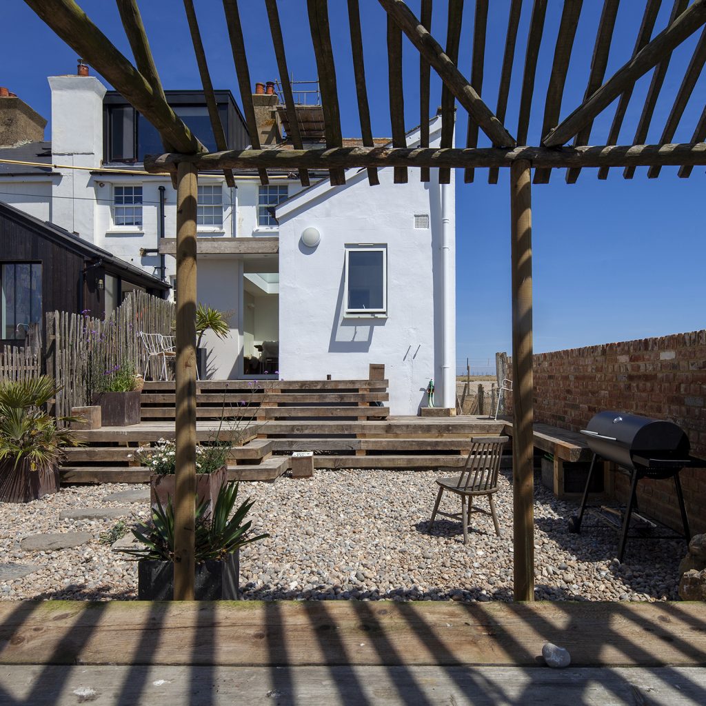 terrasse avec pergola bois