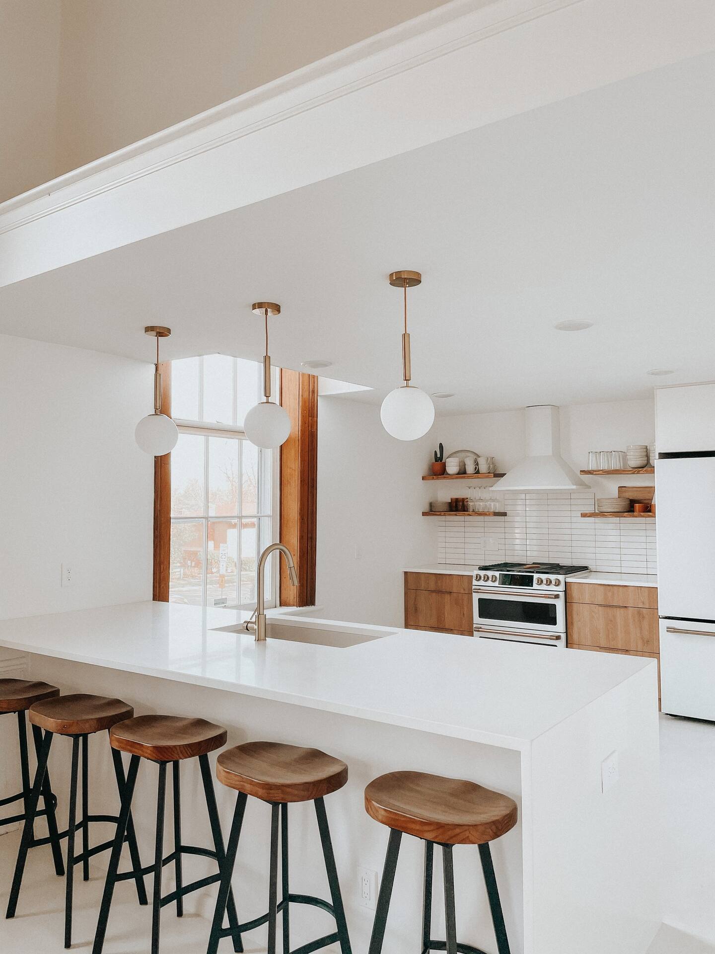 cuisine ouverte blanche