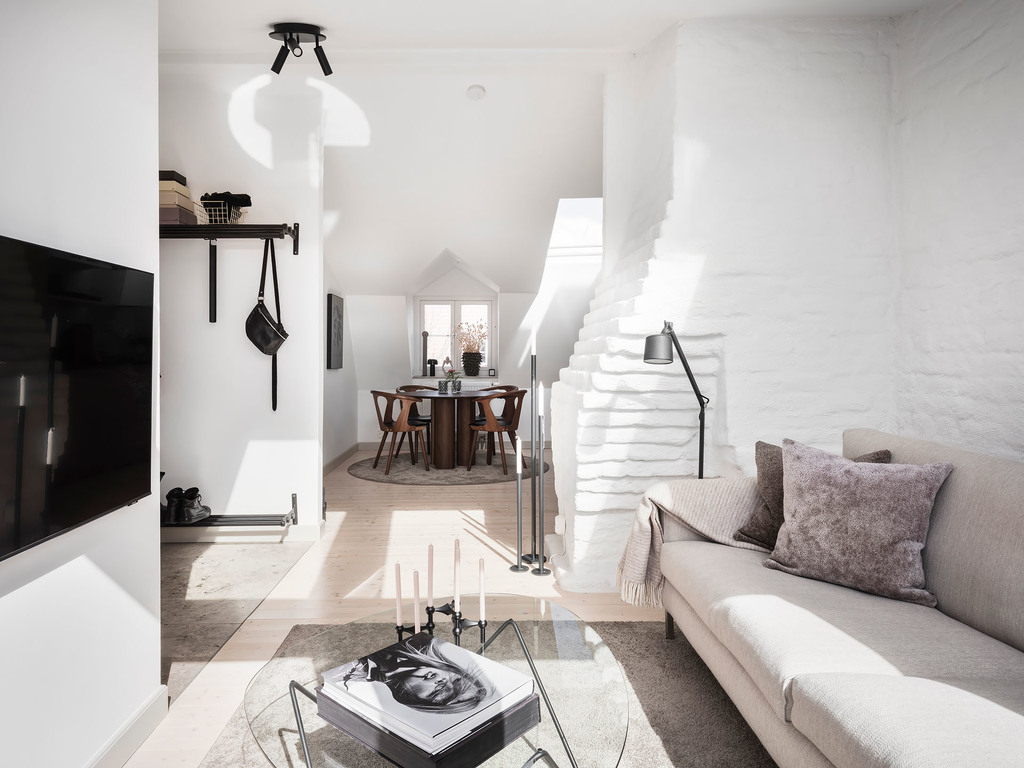 salon décoration design appartement 34m2