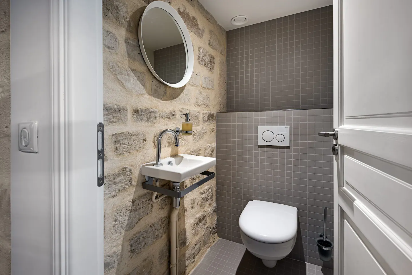 salle de bain design mur en pierre salle de bain design mur en pierre