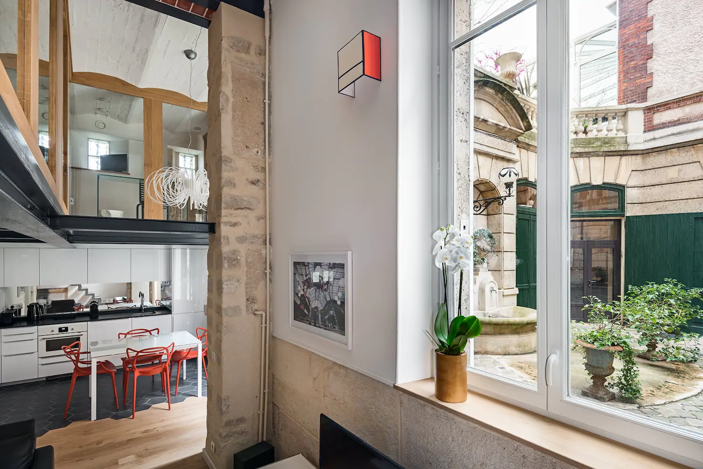 salon sur cour loft Paris salon sur cour loft Paris