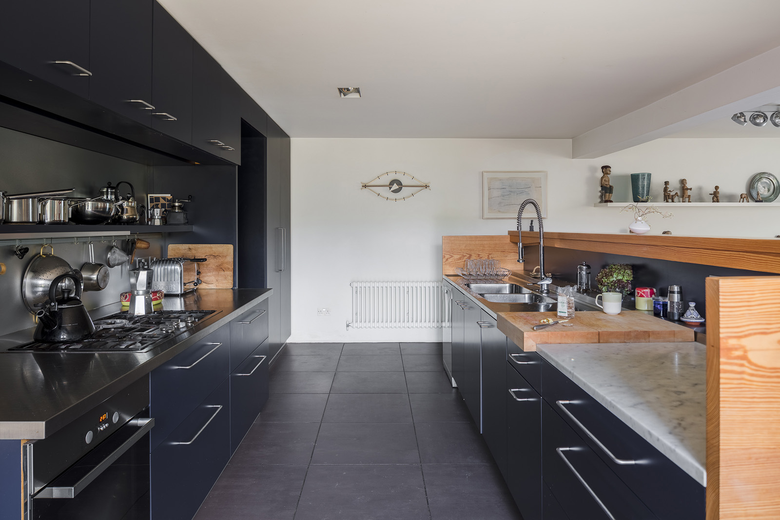 cuisine ouverte noire