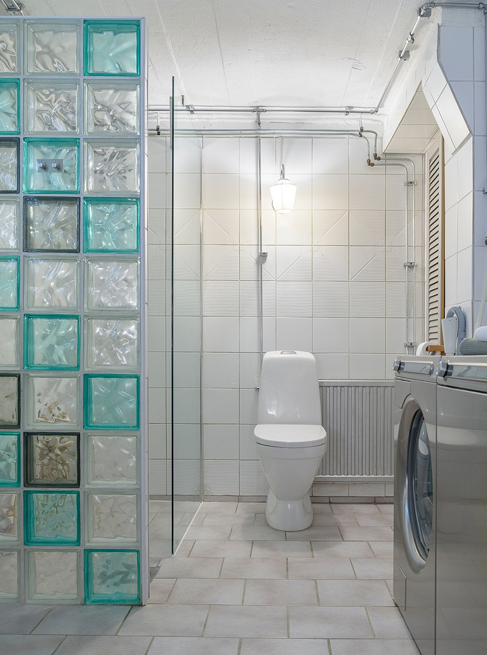 salle de bain avec pavé de verre salle de bain avec pavé de verre