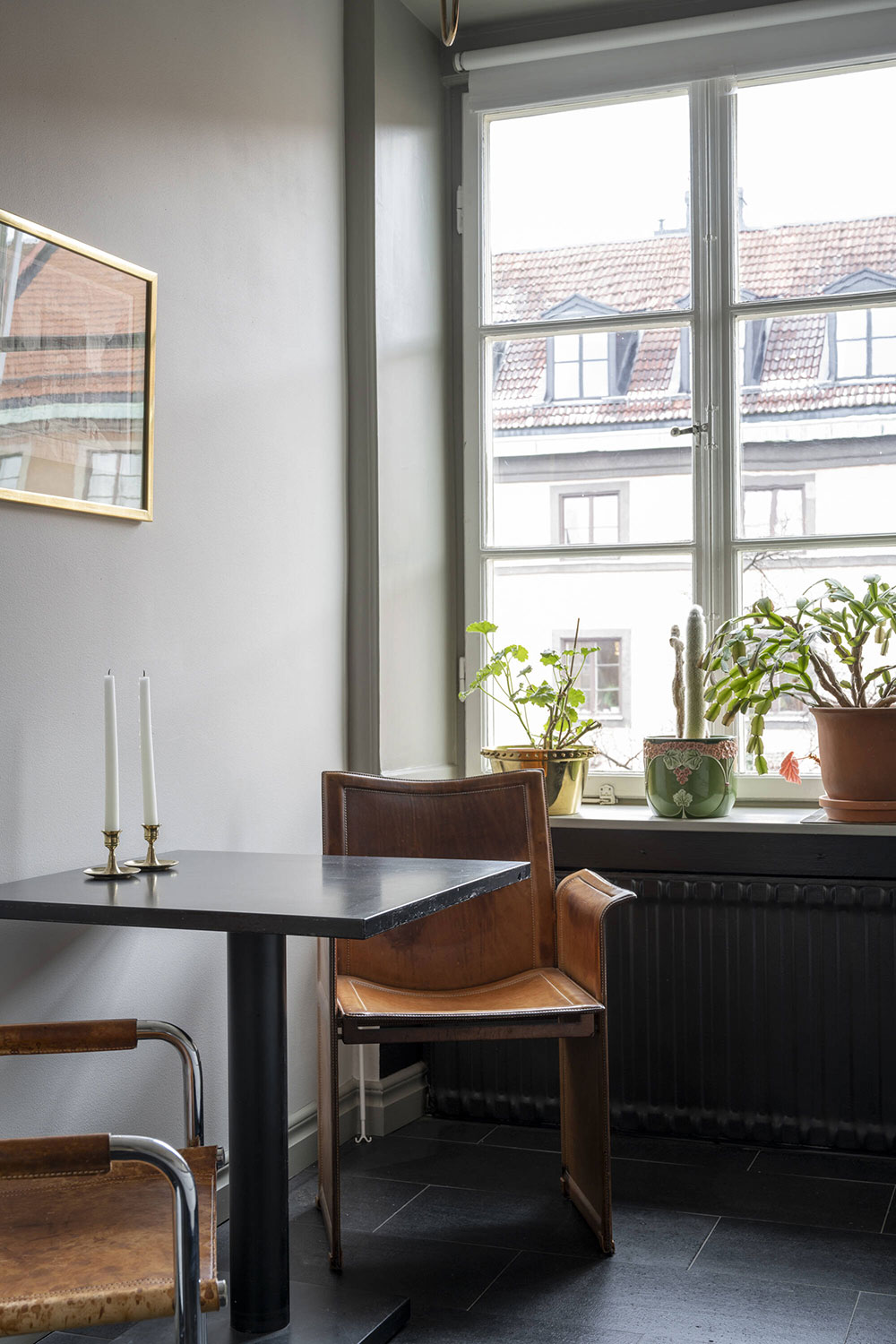 coin repas avec fauteuil cuir