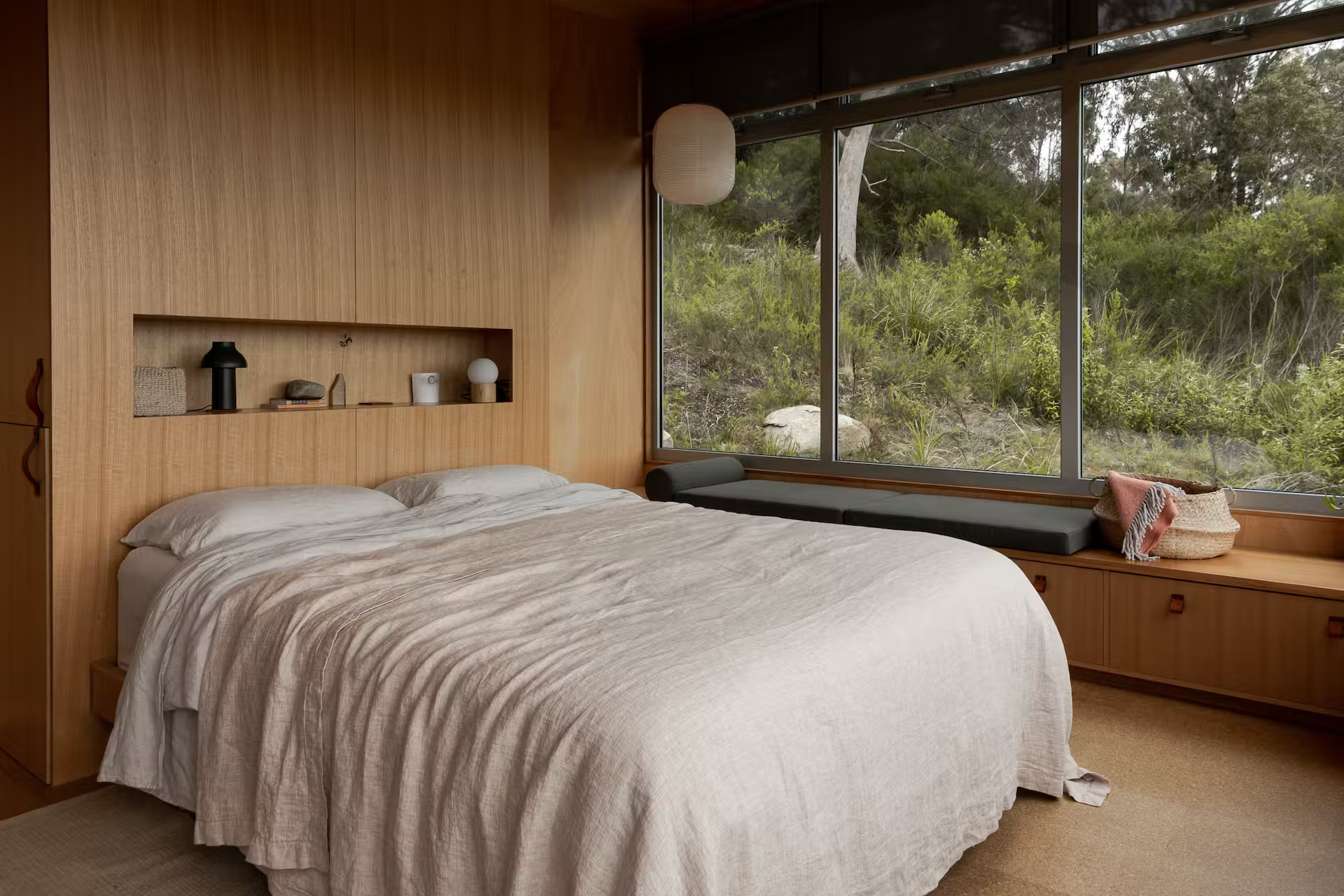 chambre maison architecte en bois 