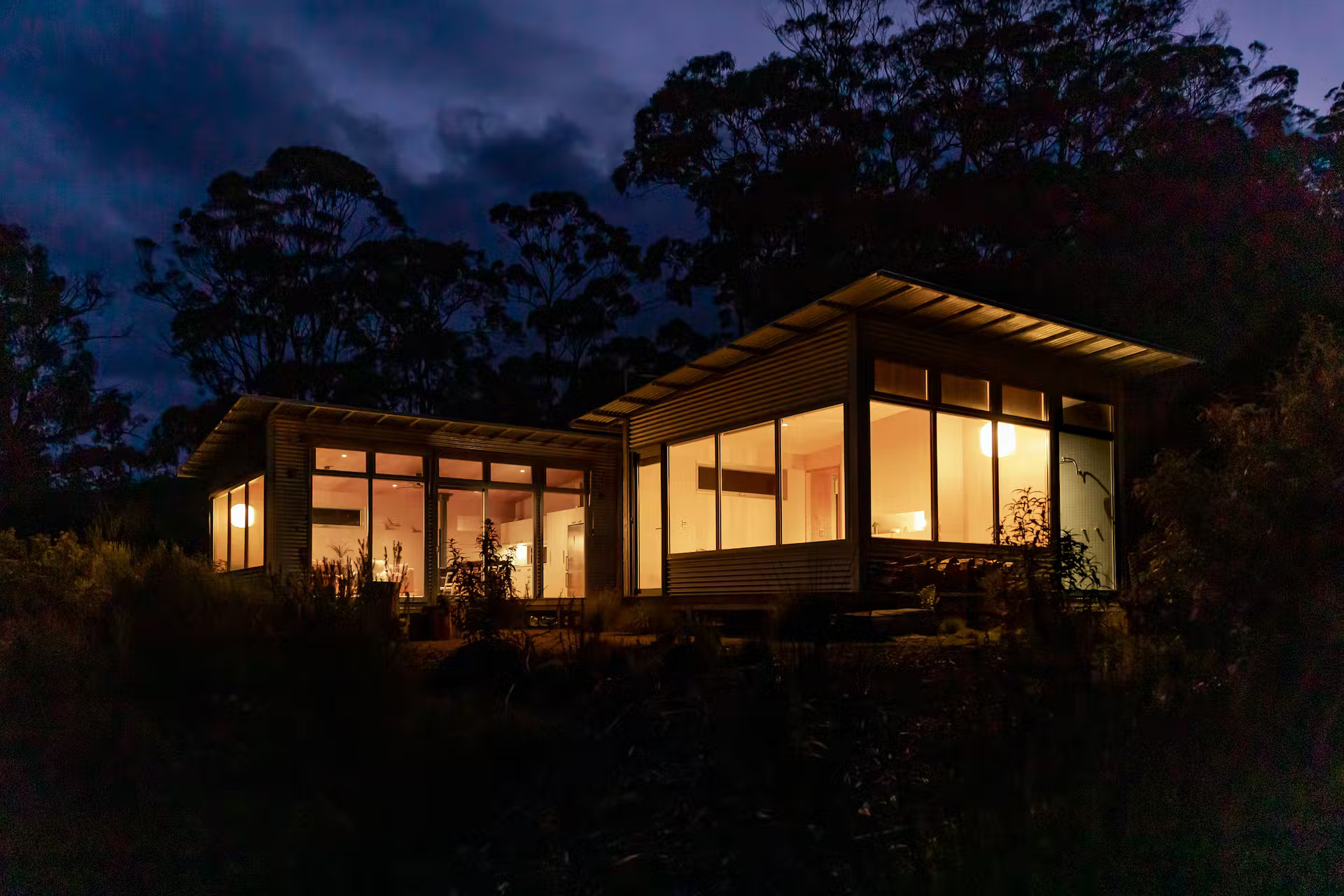 maison architecte façade métal
