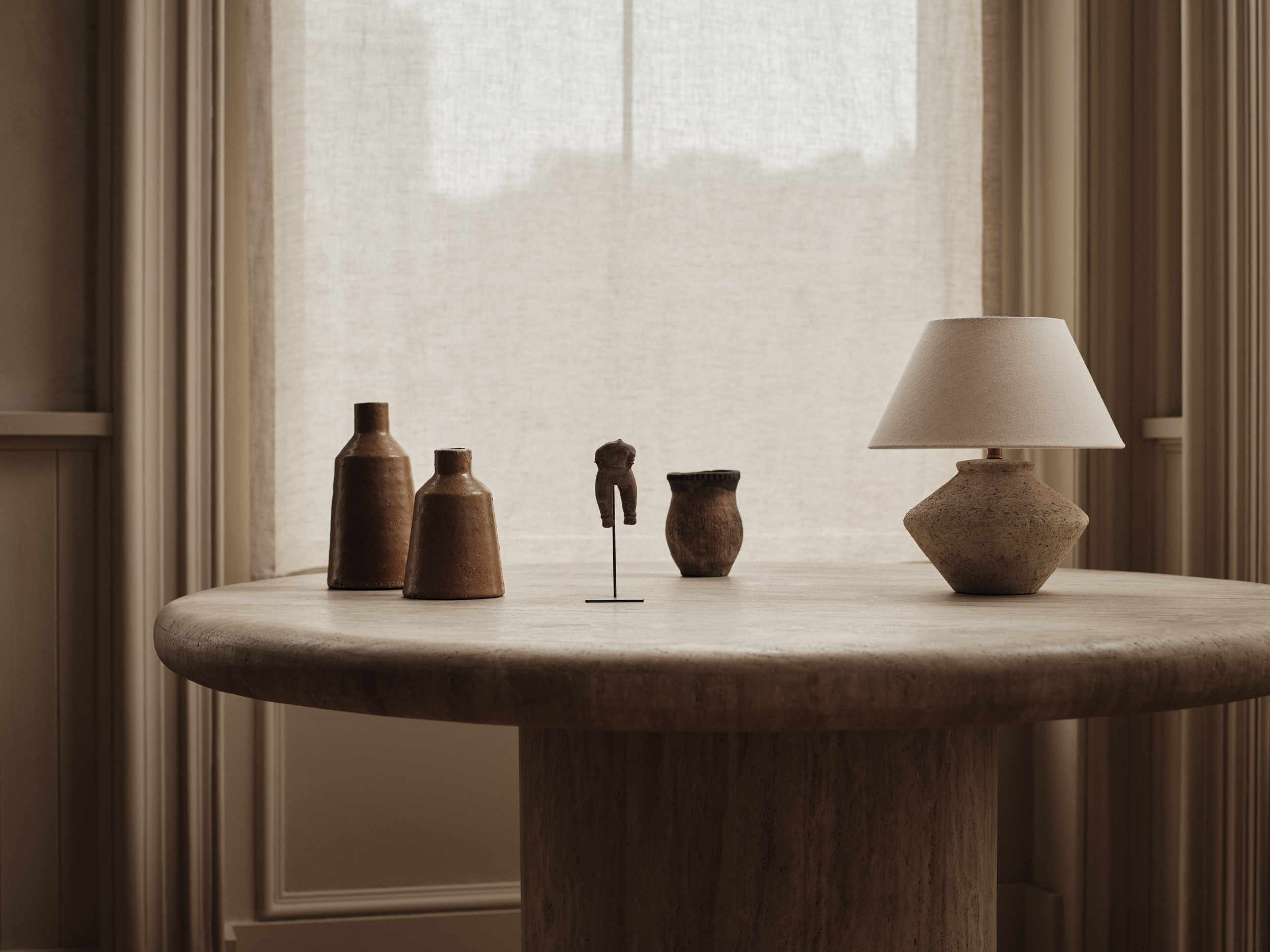 objets sur table décoration naturelle
