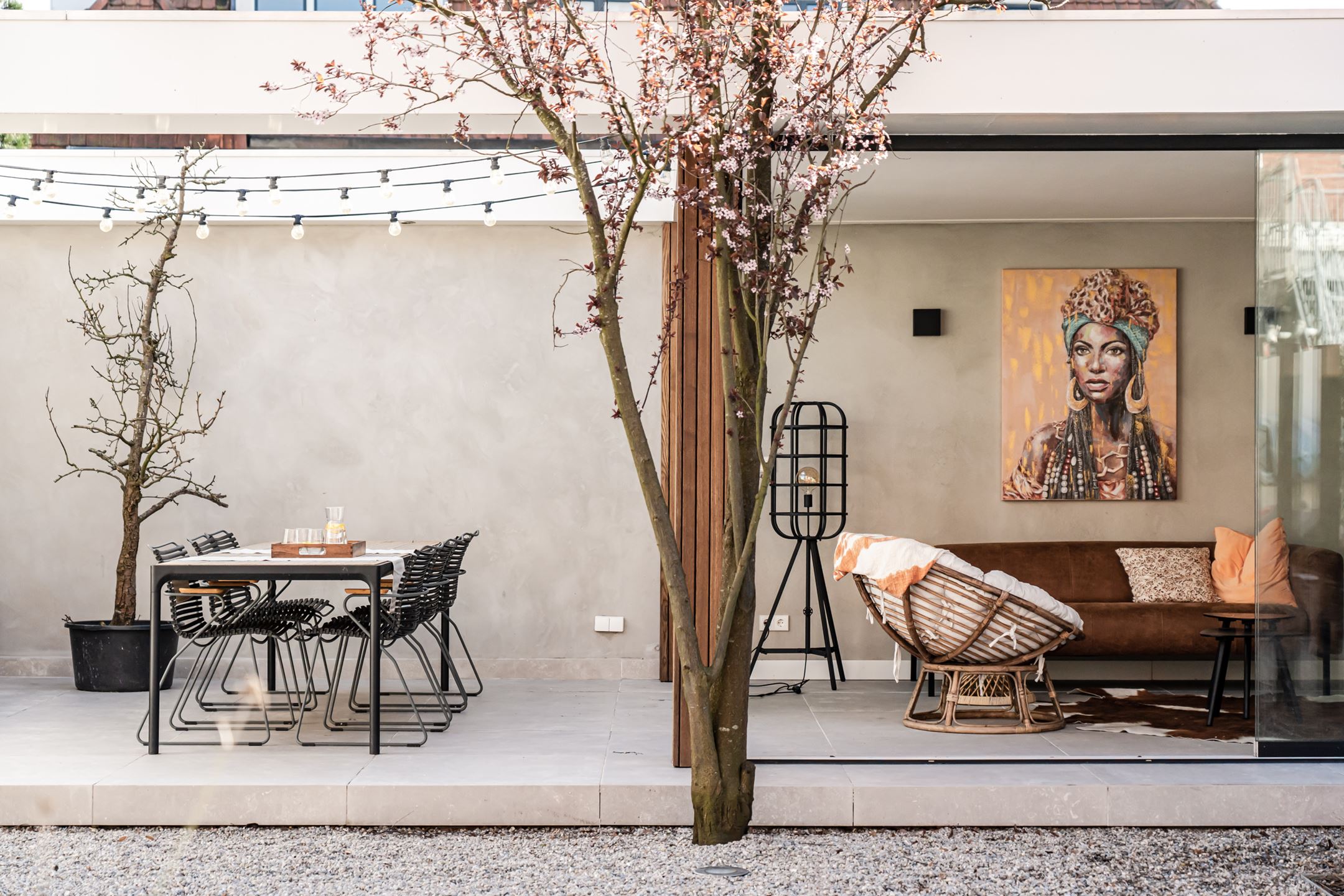 terrasse avec pool house maison de ville Pays-Bas
