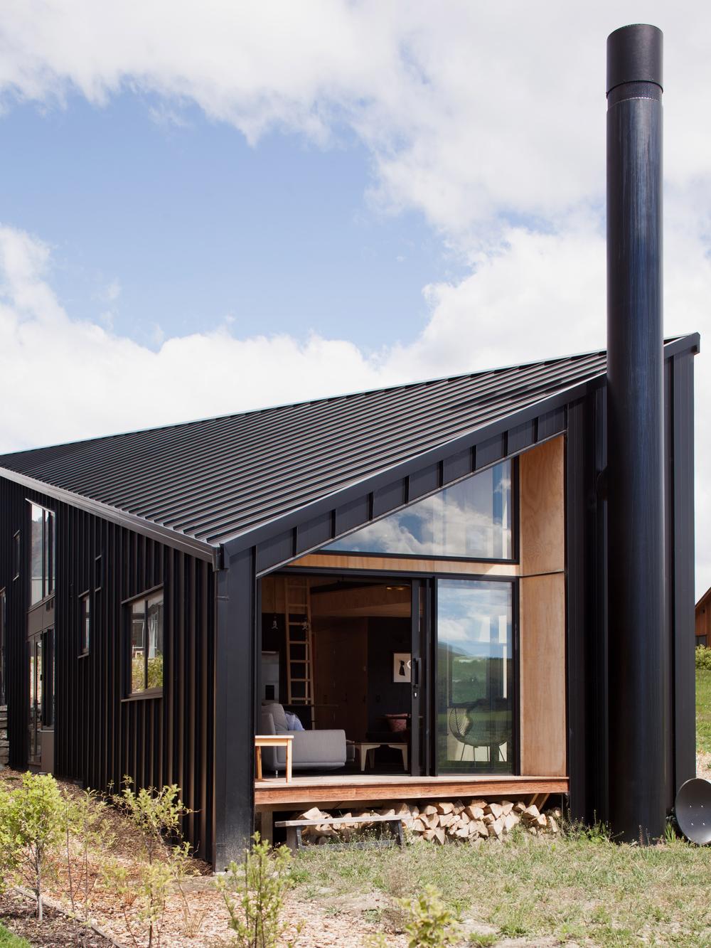 maison architecte façades noires