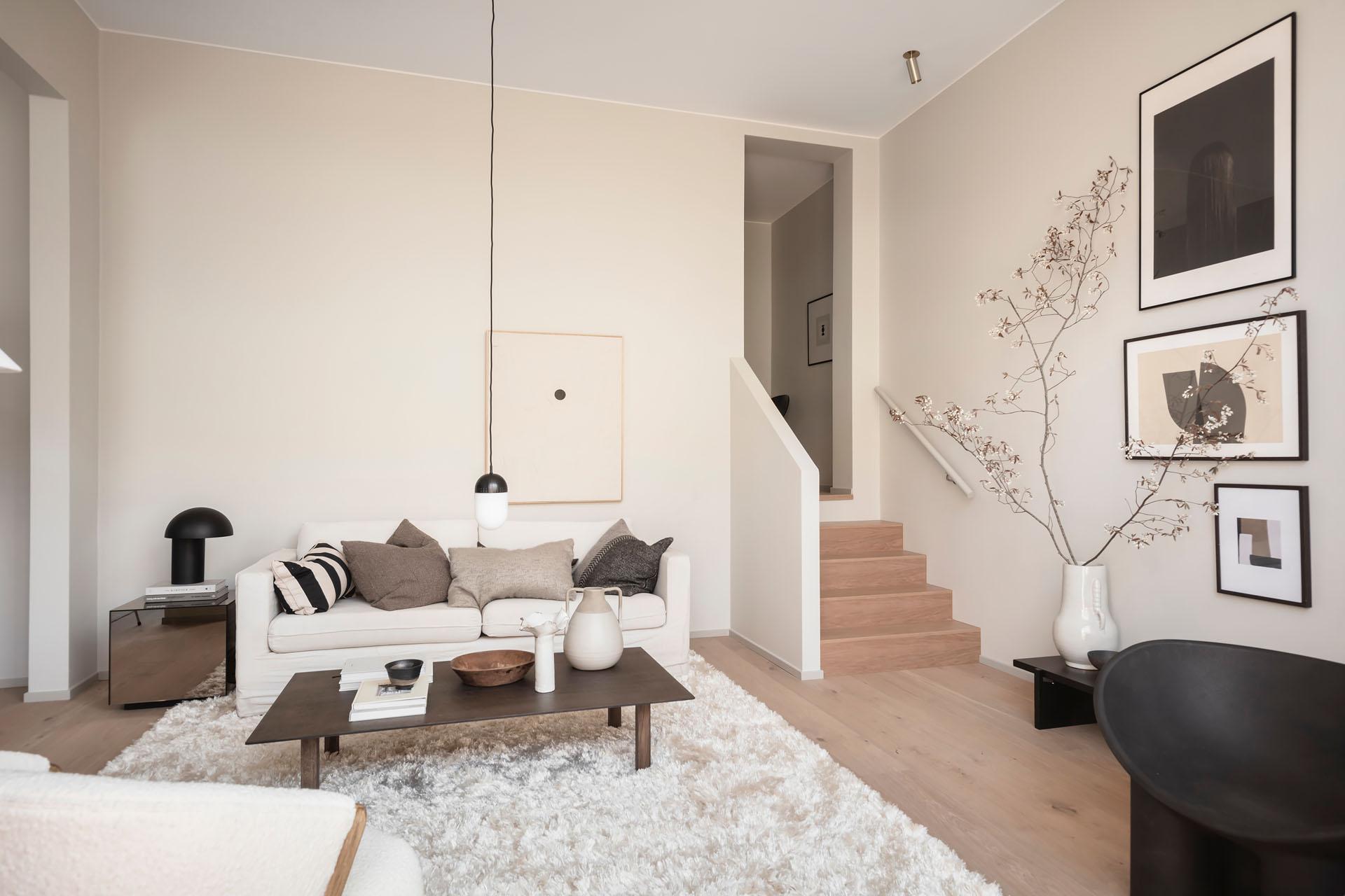 salon décoration beige