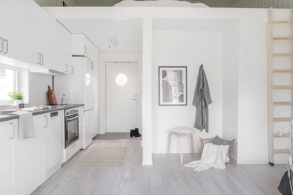 salon avec mezzanine et cuisine mini maison 25m2 salon avec mezzanine et cuisine mini maison 25m2