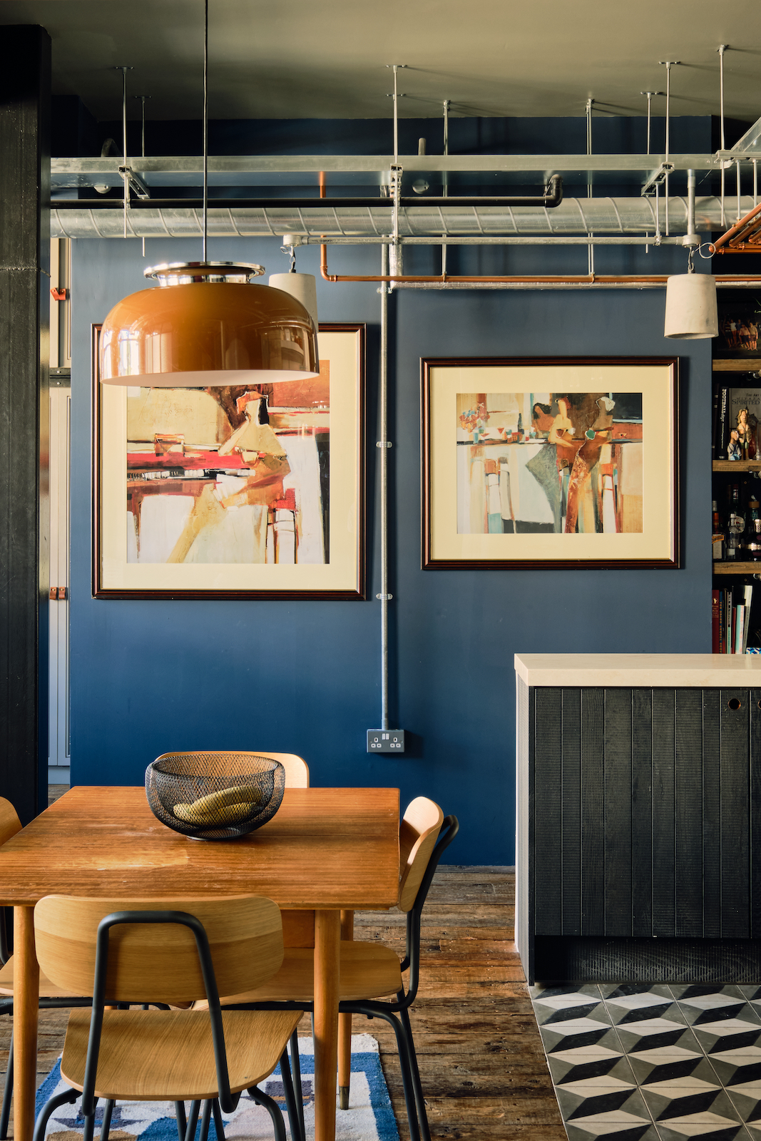 salle à manger petit loft Londres