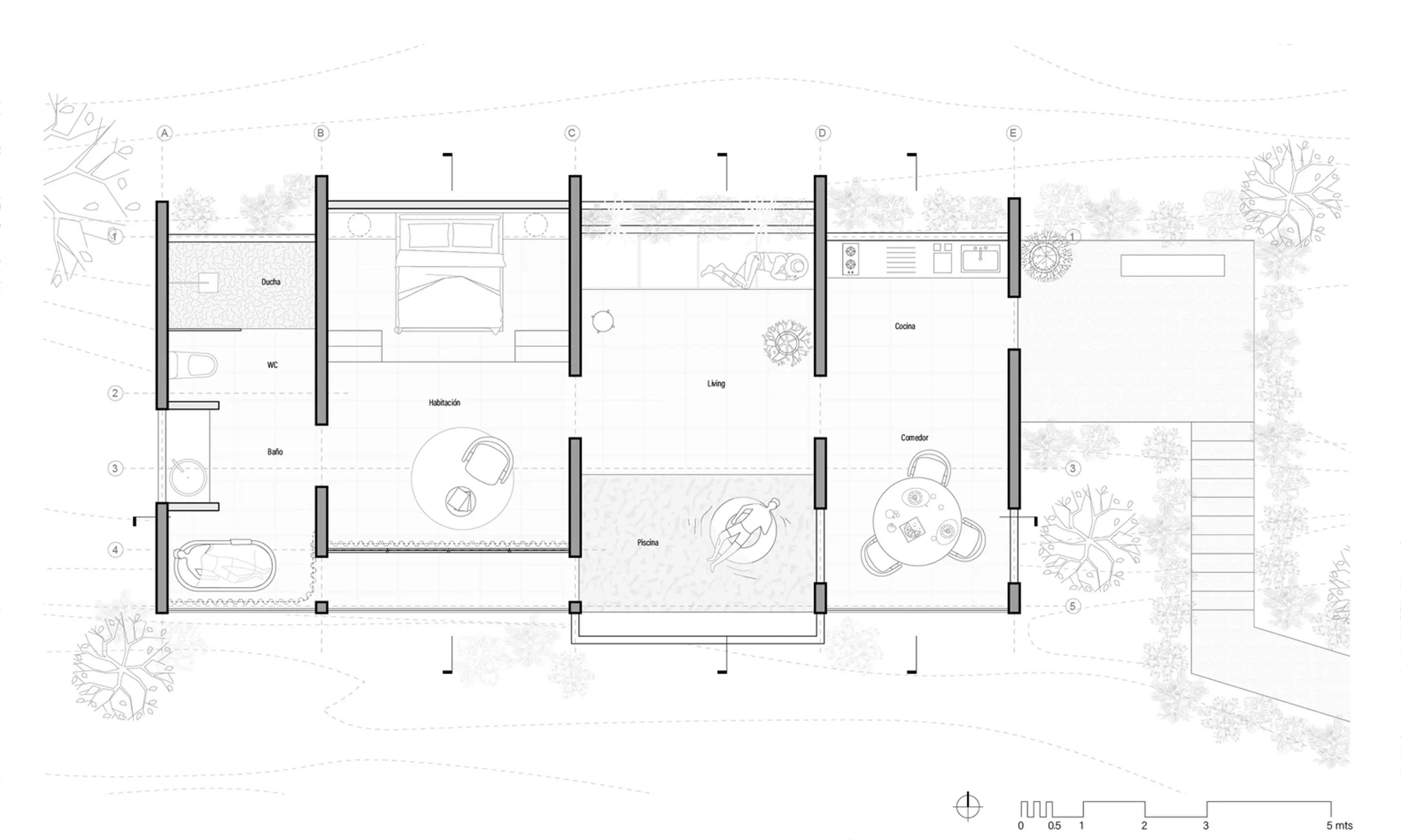 plan maison moderne 100m2