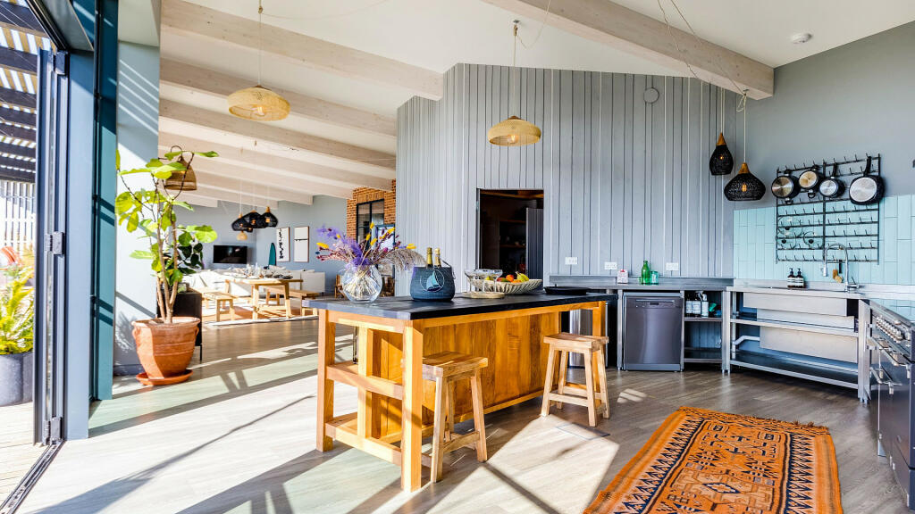 cuisine bois ouverte maison contemporaine cuisine bois ouverte maison contemporaine