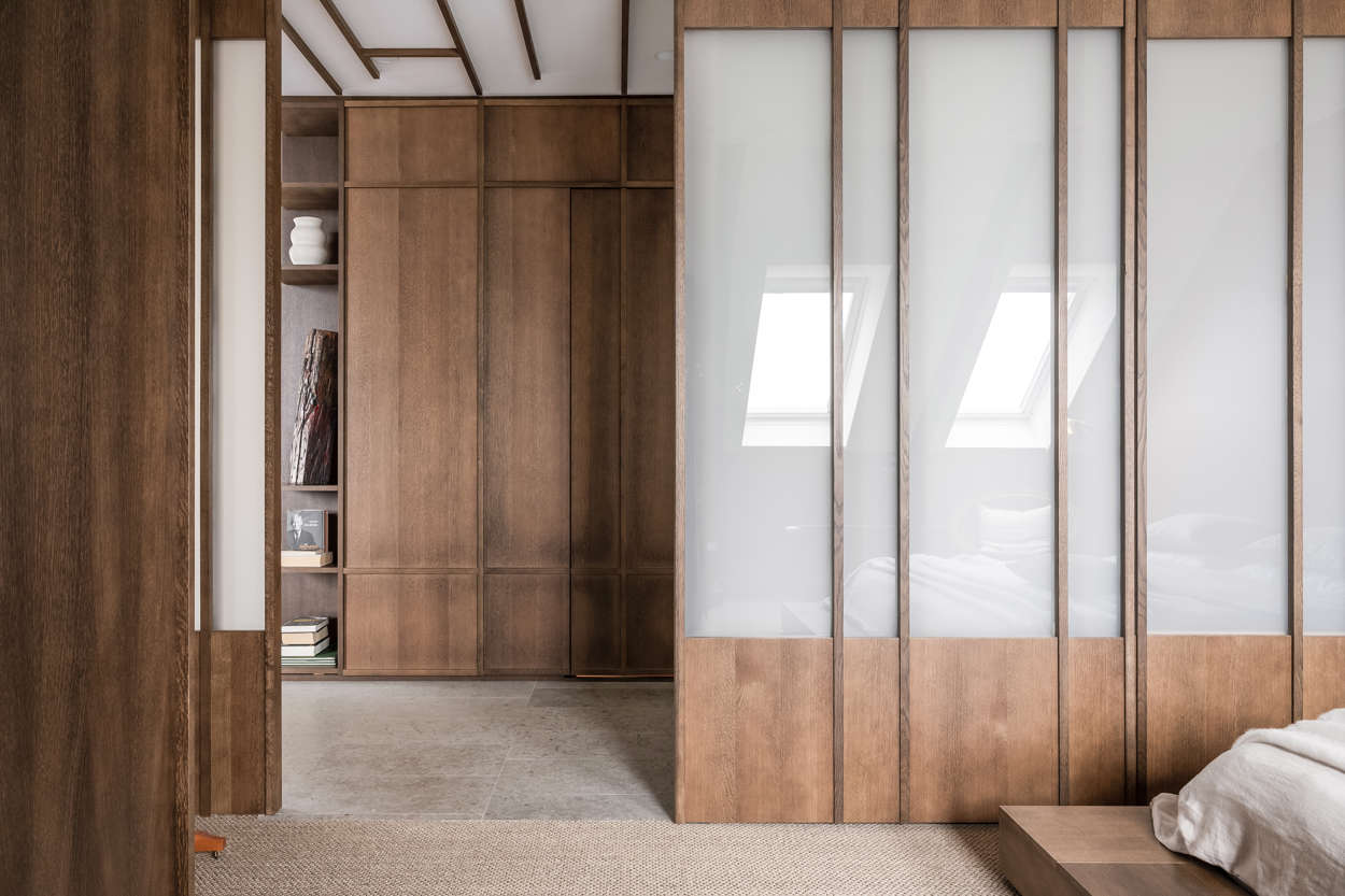 portes coulissantes vitrées inspiration japonaise