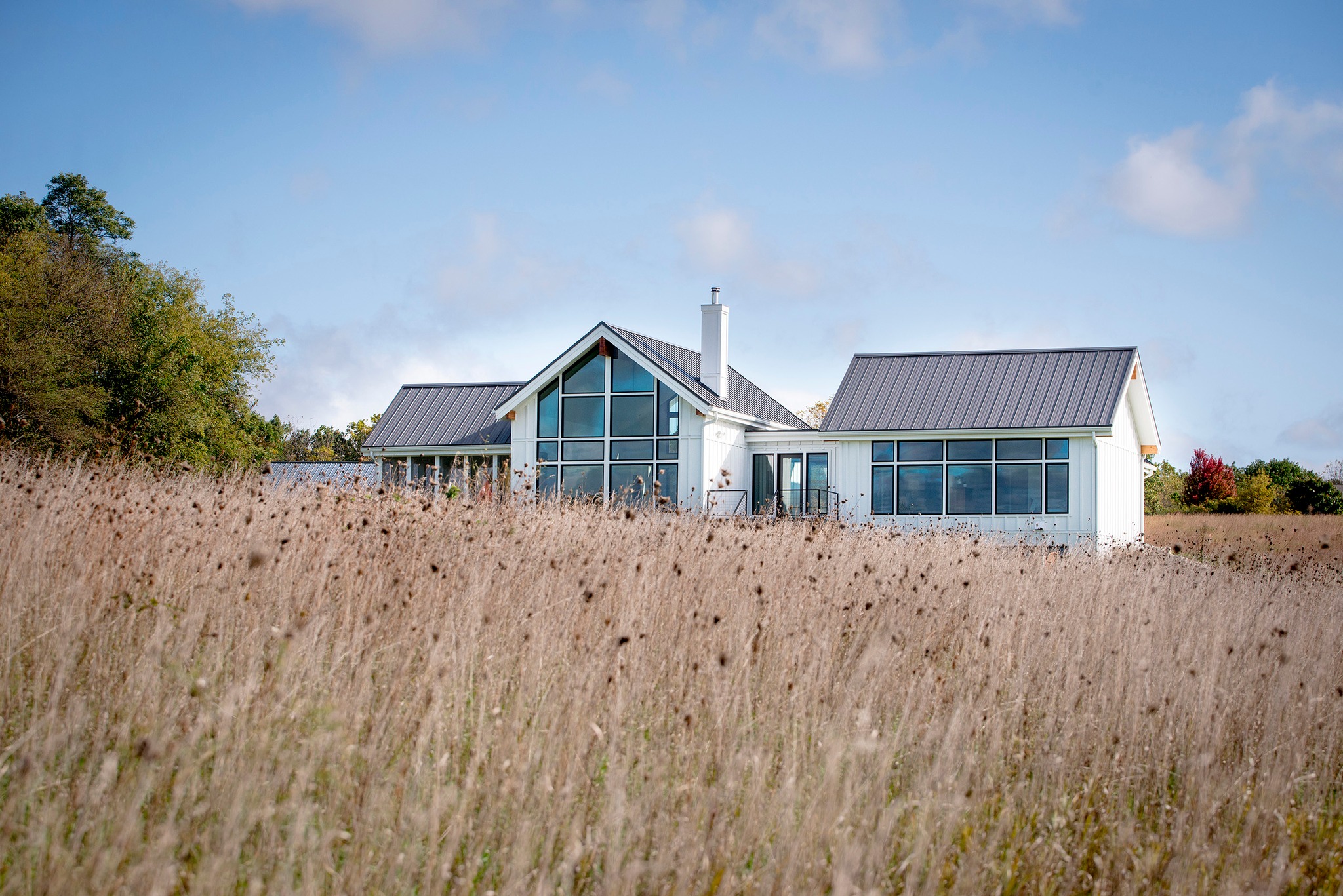maison contemporaine à la campagne