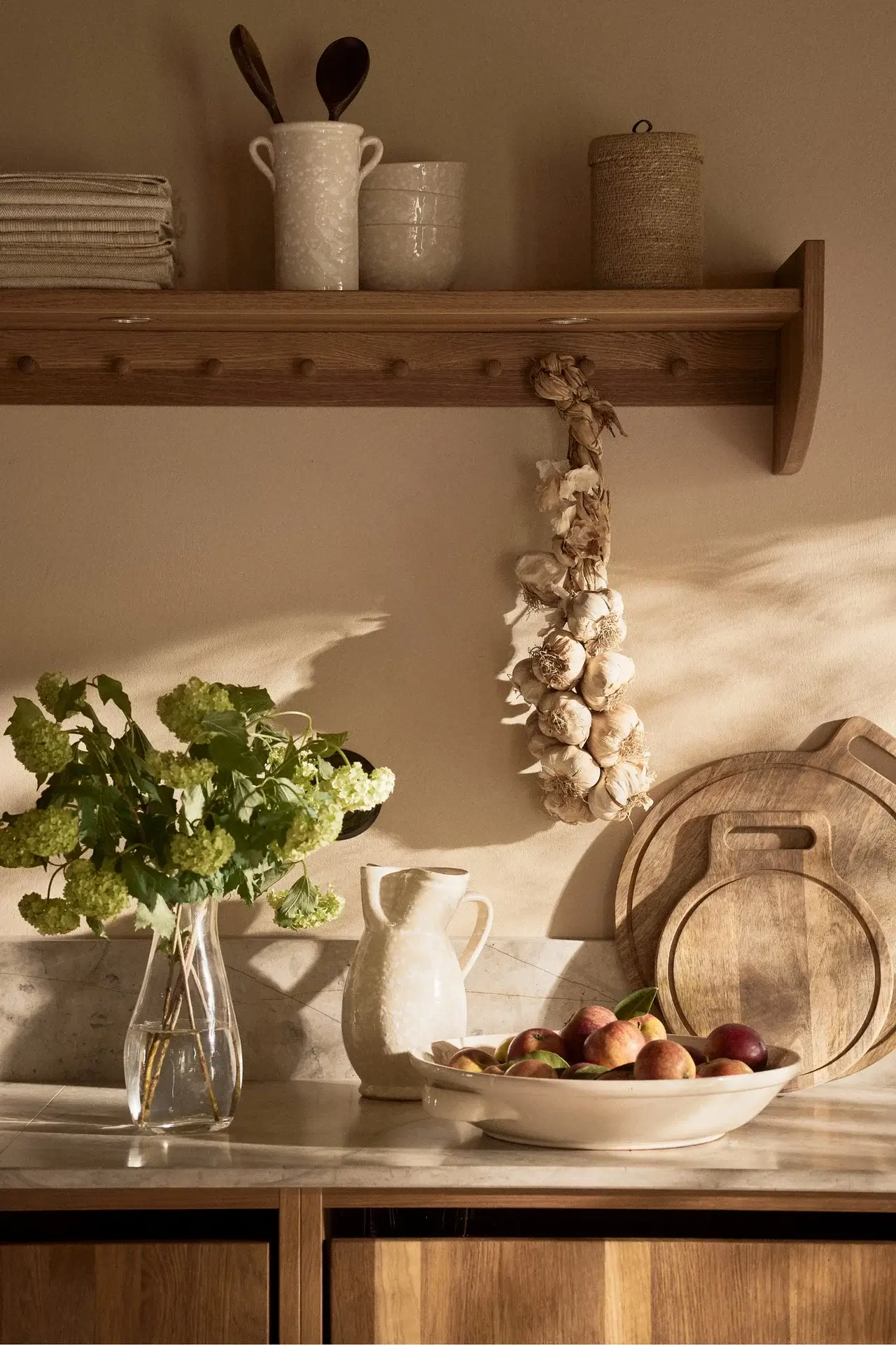 cuisine décoration méditerranéenne beige contemporaine