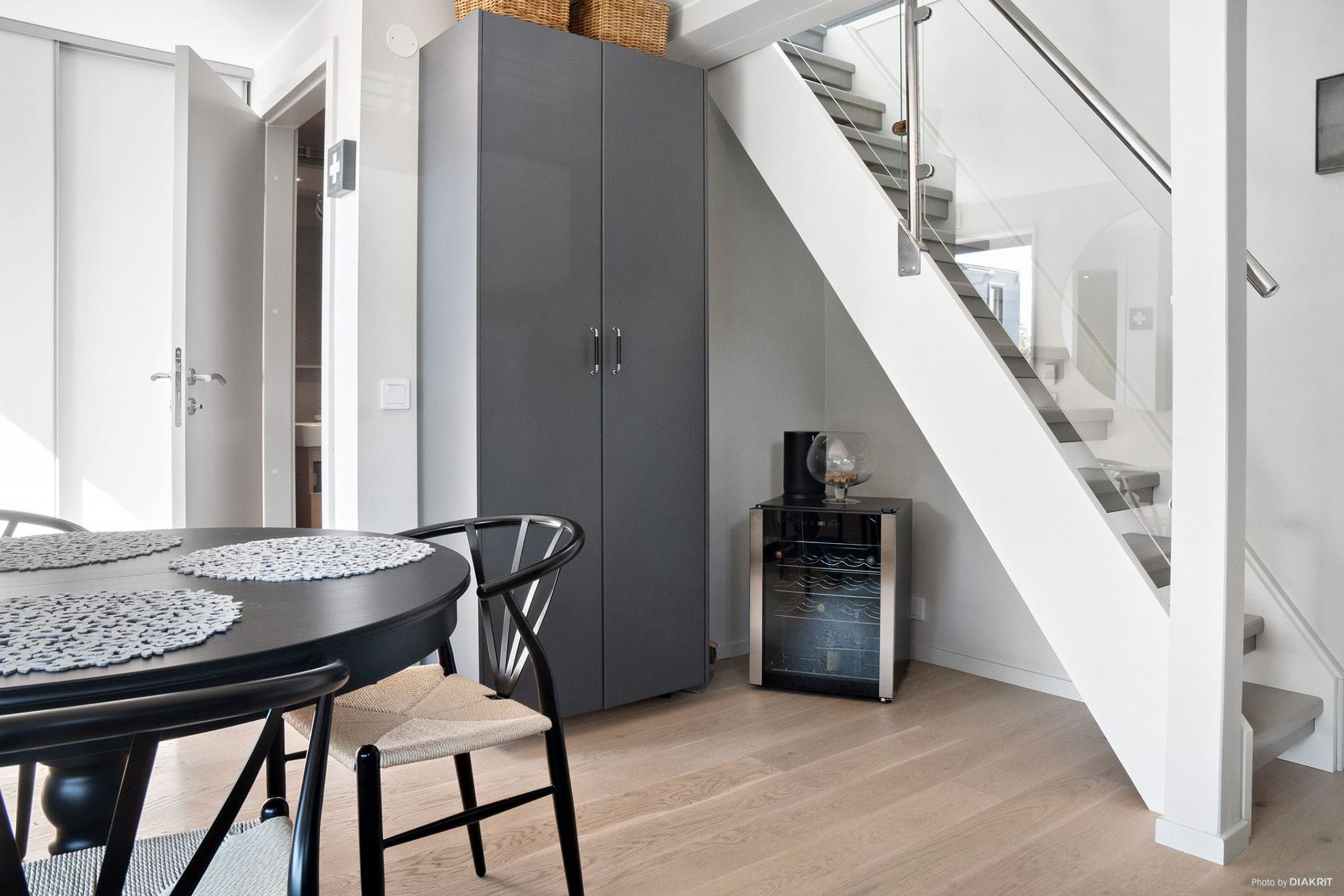 escalier étage mini maison 42m2