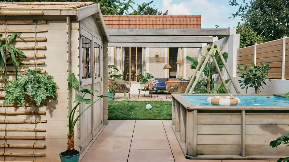 jardin de ville étroit et long par Leroy Merlin avec mini piscine jardin de ville étroit et long par Leroy Merlin avec mini piscine